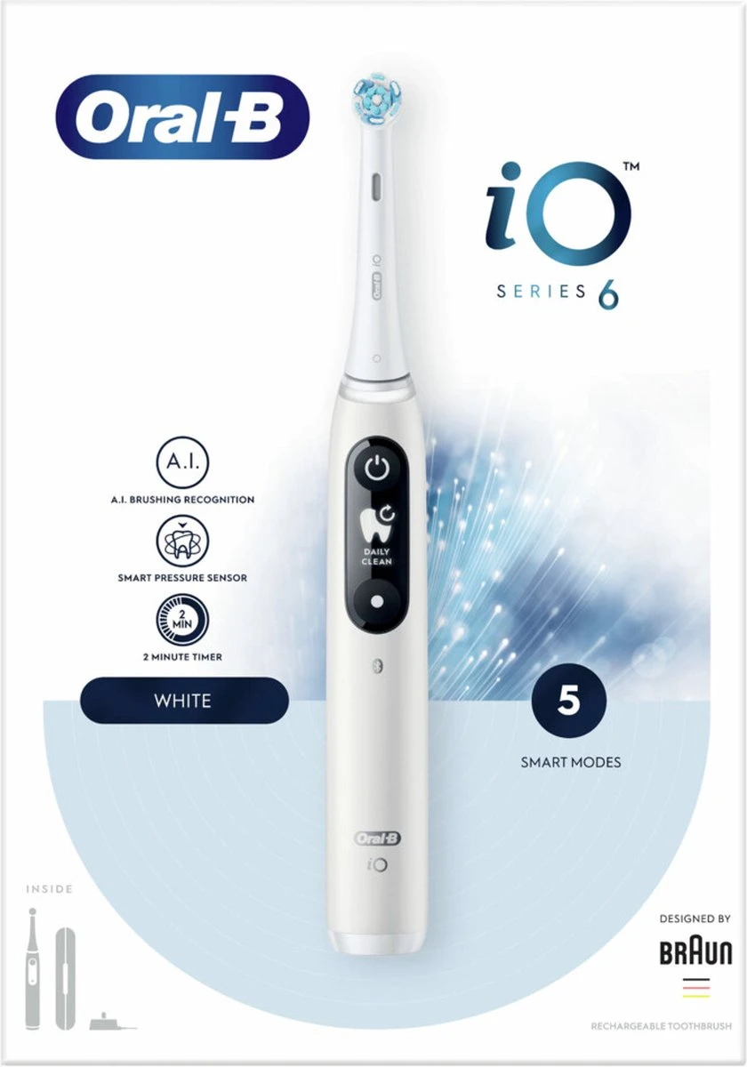 Oral B Oral-B IO 6 - Elektrische Tandenborstel - Wit 10 Oral B Oral-B IO 6 - Elektrische Tandenborstel - Wit - Afbeelding 10