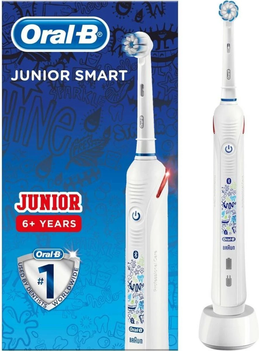 Oral B Oral-B Junior - Elektrische Tandenborstel - Wit 1 Oral B Oral-B Junior - Elektrische Tandenborstel - Wit