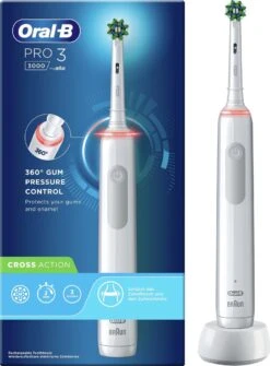 Oral B Oral-B Pro 3 3000 - Wit - Elektrische Tandenborstel - Ontworpen Door Braun - 1 Handvat En 1 Opzetborstel -Oral B Aanbiedingen Winkel 886x1200