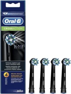 Oral B Oral-B CrossAction Zwart Opzetborstels - 4 Stuks -Oral B Aanbiedingen Winkel 910x1200 2
