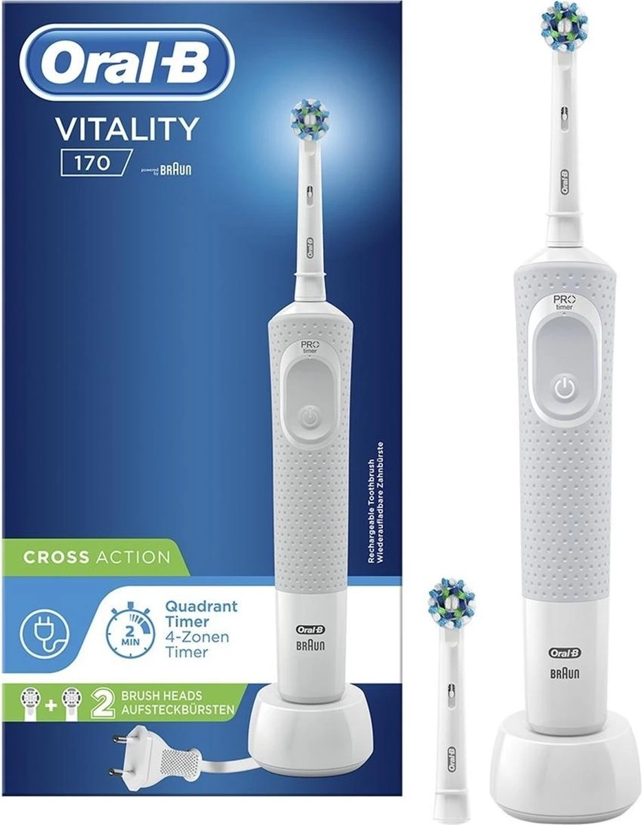 Oral B Oral-B Vitality 170 - Elektrische Tandenborstel - Wit 1 Oral B Oral-B Vitality 170 - Elektrische Tandenborstel - Wit