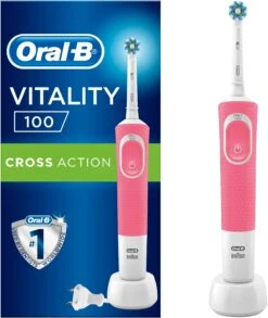 Oral B Elektrische Tandenborstel Vitality 100 CrossAction Wit -Oral B Aanbiedingen Winkel oral b elektrische tandenborstel vitality 100 crossaction pink roze 6
