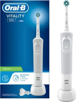 Oral B Elektrische Tandenborstel IO 5 -Oral B Aanbiedingen Winkel oral b elektrische tandenborstel vitality 100 crossaction wit wit 7