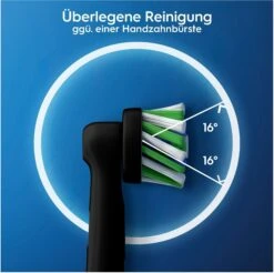 Oral B Opzetborsteltjes CrossAction Zwart CleanMaxi -Oral B Aanbiedingen Winkel oral b opzetborsteltjes crossaction zwart cleanmaxi zwart 2
