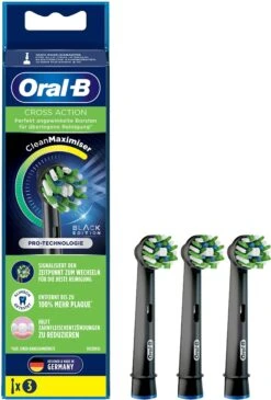Oral B Opzetborsteltjes CrossAction Zwart CleanMaxi