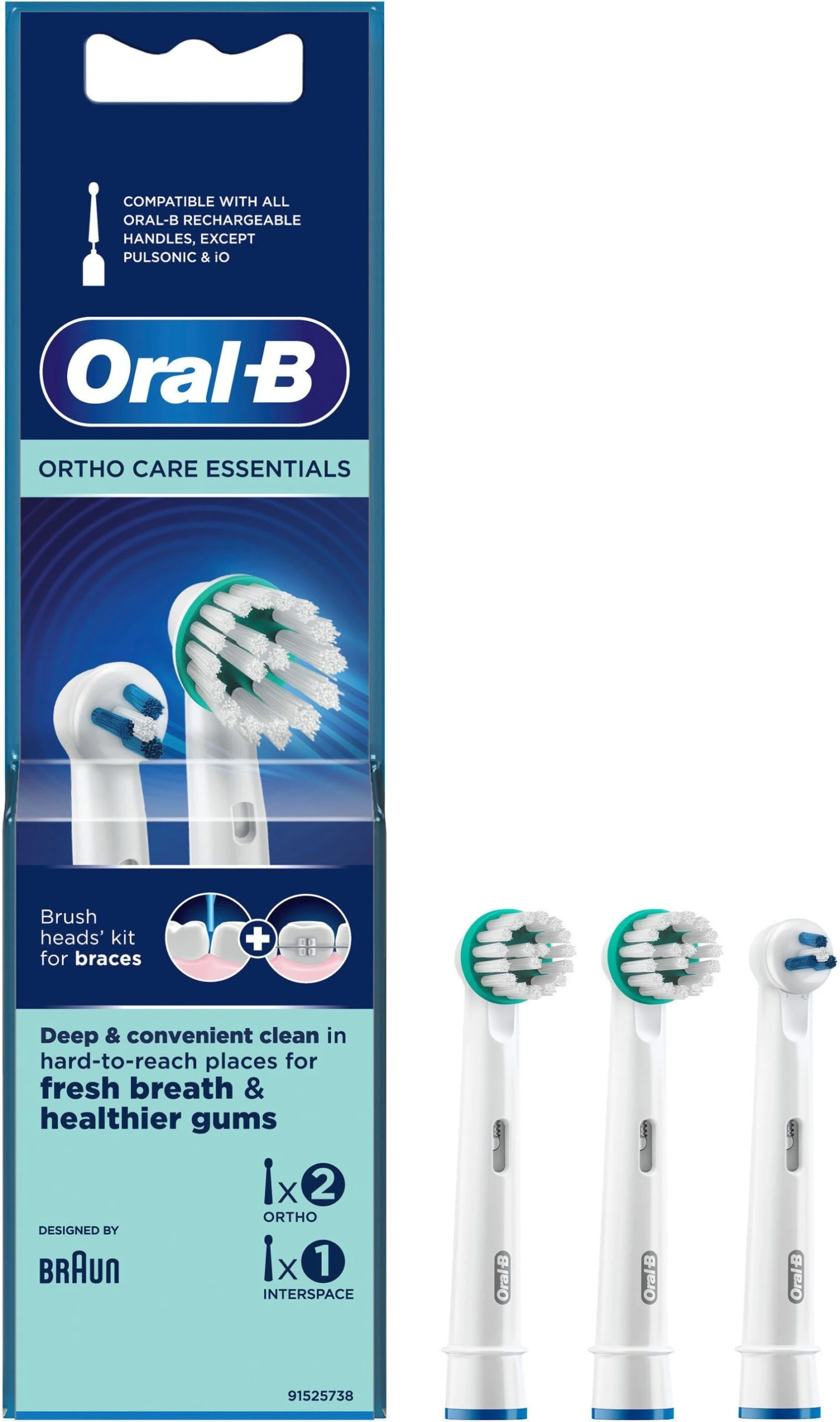 Oral B Opzetborsteltjes Ortho Care Essentials 1 Oral B Opzetborsteltjes Ortho Care Essentials