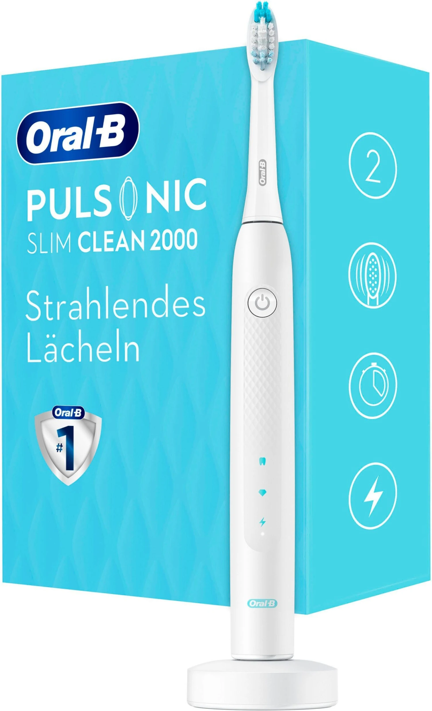 Oral B Ultrasone Tandenborstel Pulsonic Slim Clean 2000 1 Oral B Ultrasone Tandenborstel Pulsonic Slim Clean 2000